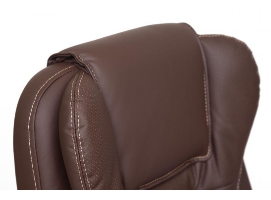 Кресло BARON (кожзам/коричневый/перфорированный) в Ростове-на-Дону