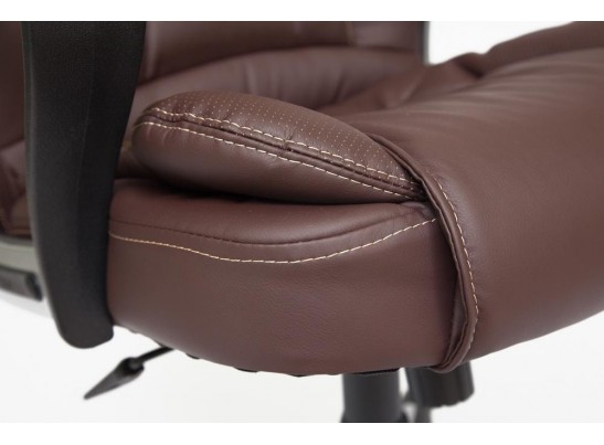 Кресло BARON (кожзам/коричневый/перфорированный) в Ростове-на-Дону