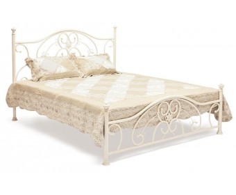 Кровать металлическая ELIZABETH 160 Античный белый (Antique White)