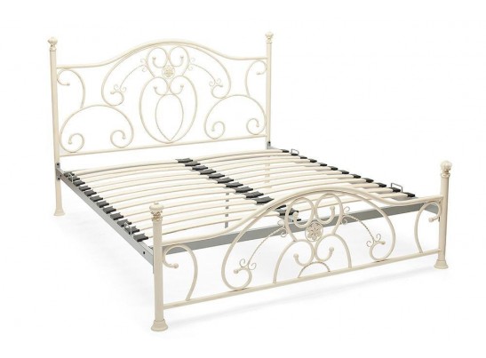 Кровать металлическая ELIZABETH 140 Античный белый (Antique White)