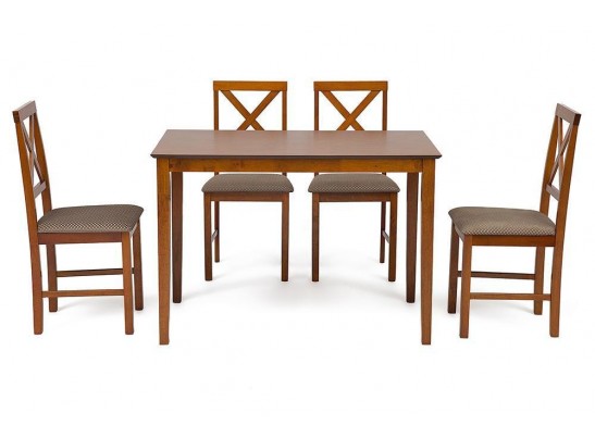 Обеденный комплект эконом Хадсон (стол + 4 стула)/ Hudson Dining Set