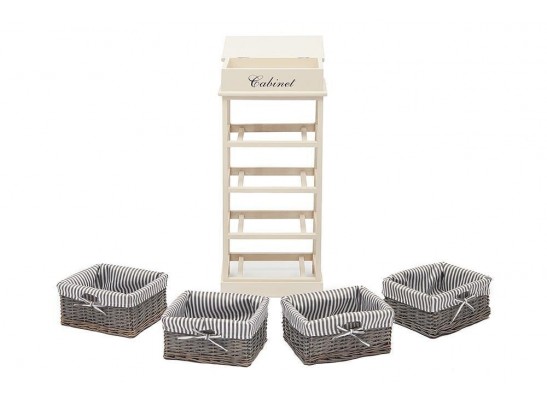 Тумба с 4 корзинами и ящиком Secret De Maison OUVERTURE 4 ( mod. 4349 ) Тумба с 4 корзинами и ящиком Secret De Maison OUVERTURE 4 ( mod. 4349 )