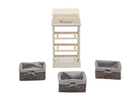 Тумба с 3 корзинами и ящиком Secret De Maison OUVERTURE 3 ( mod. 4336 ) Тумба с 3 корзинами и ящиком Secret De Maison OUVERTURE 3 ( mod. 4336 )