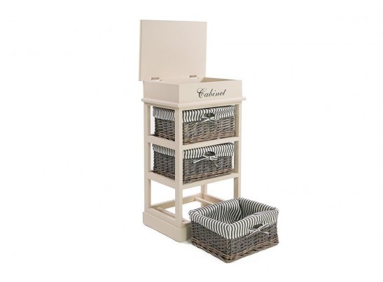Тумба с 3 корзинами и ящиком Secret De Maison OUVERTURE 3 ( mod. 4336 ) Тумба с 3 корзинами и ящиком Secret De Maison OUVERTURE 3 ( mod. 4336 )