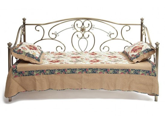 Кровать-софа односпальная JANE 90*200 Античная медь (Antique Brass)