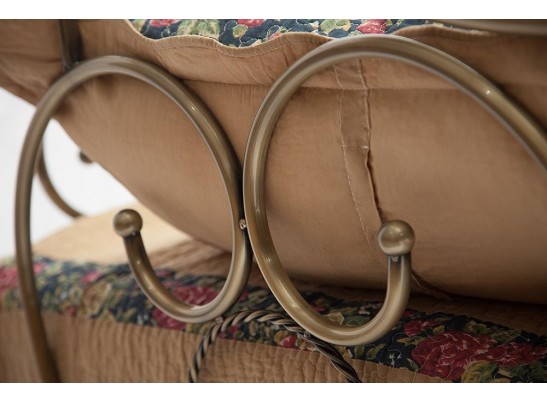 Кровать-софа односпальная JANE 90*200 Античная медь (Antique Brass)