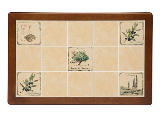 Стол с плиткой CT 3045P (дерево гевея/Античный белый/Малайзия) в Ростове-на-Дону