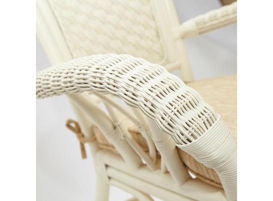 Комплект обеденный "ANDREA GRAND" (стол со стеклом+6 кресел+ подушки)