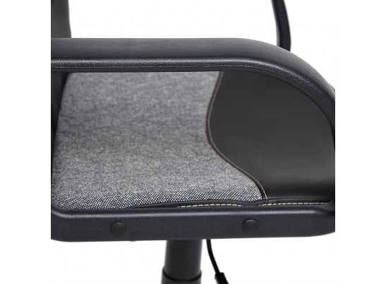 Кресло BAGGI (кожзам/ткань/черный/серый) в Ростове-на-Дону