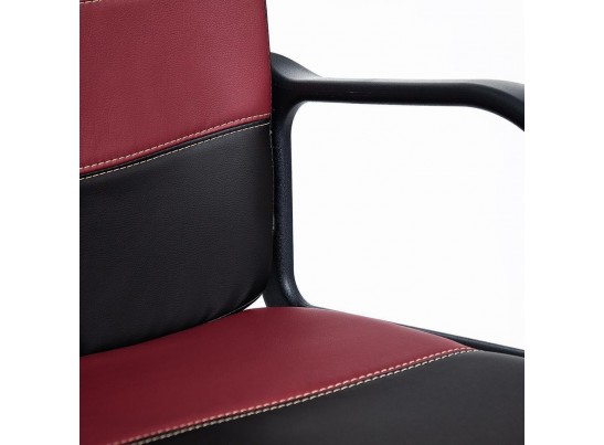 Кресло BAGGI (кожзам/черный/бордо) в Ростове-на-Дону