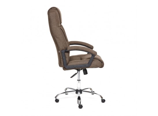 Кресло BERGAMO хром (ткань/коричневый) в Ростове-на-Дону