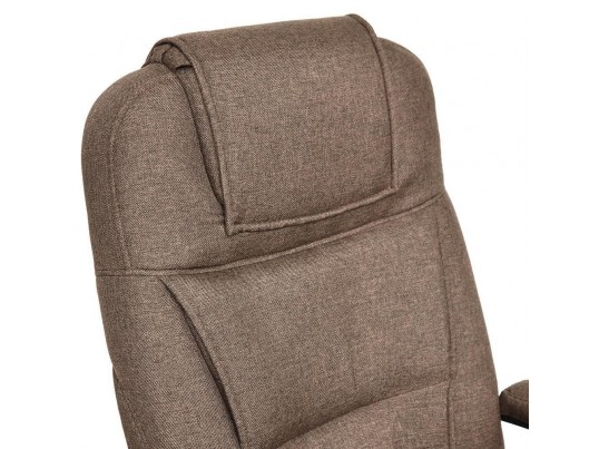 Кресло BERGAMO хром (ткань/коричневый) в Ростове-на-Дону