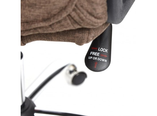 Кресло BERGAMO хром (ткань/коричневый) в Ростове-на-Дону