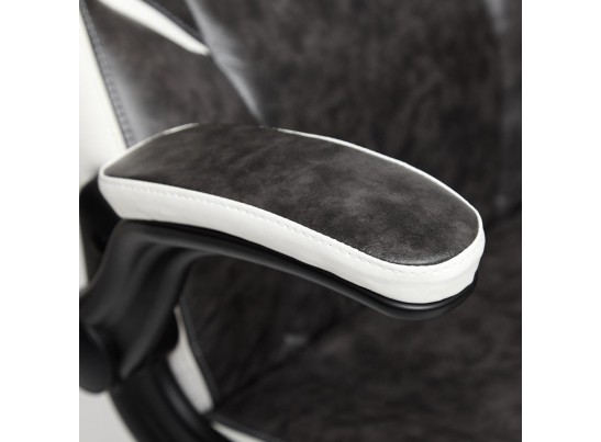 Кресло BAZUKA (кожзам/серый/белый) в Ростове-на-Дону