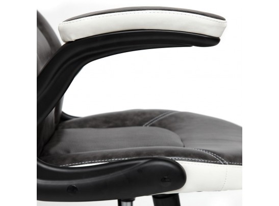 Кресло BAZUKA (кожзам/серый/белый) в Ростове-на-Дону