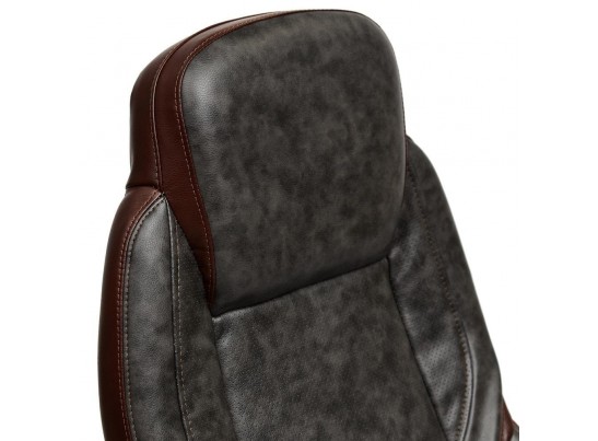 Кресло BAZUKA (кожзам/серый/коричневый) в Ростове-на-Дону