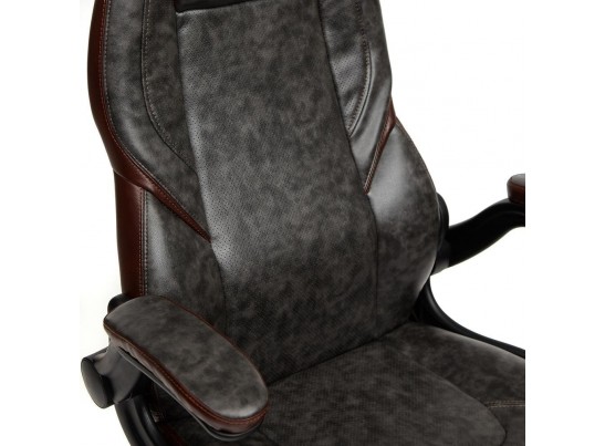 Кресло BAZUKA (кожзам/серый/коричневый) в Ростове-на-Дону