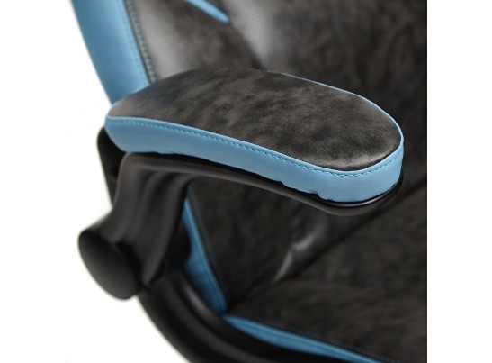 Кресло BAZUKA (кожзам/серый/голубой) в Ростове-на-Дону