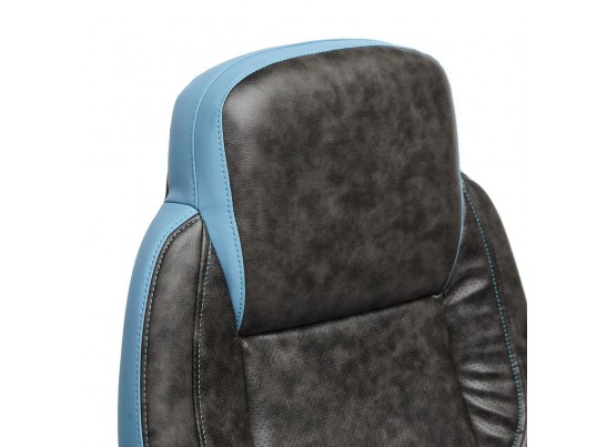 Кресло BAZUKA (кожзам/серый/голубой) в Ростове-на-Дону