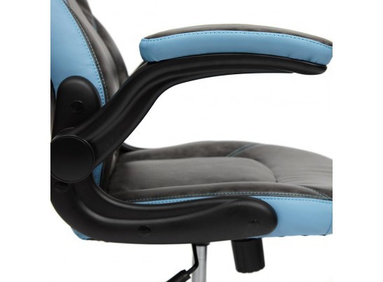 Кресло BAZUKA (кожзам/серый/голубой) в Ростове-на-Дону