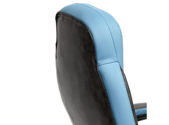 Кресло BAZUKA (кожзам/серый/голубой) в Ростове-на-Дону