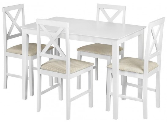 Обеденный комплект эконом Хадсон (стол + 4 стула)/ Hudson Dining Set Обеденный комплект эконом Хадсон (стол + 4 стула)/ Hudson Dining Set