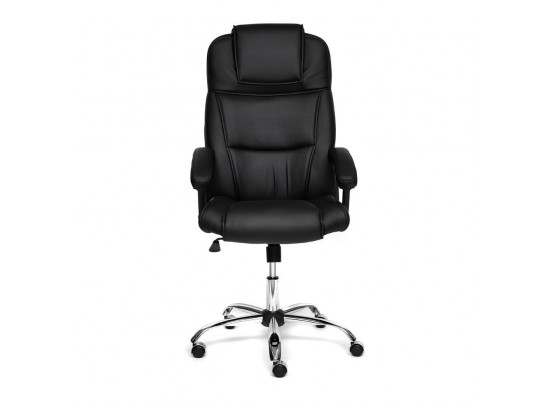 Кресло BERGAMO хром (кожзам/черный) в Ростове-на-Дону