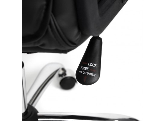 Кресло BERGAMO хром (кожзам/черный) в Ростове-на-Дону