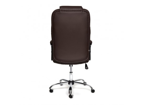 Кресло BERGAMO хром (кожзам/коричневый) в Ростове-на-Дону