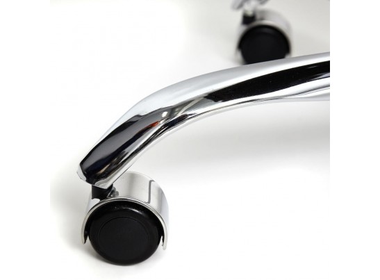 Кресло BERGAMO хром (кожзам/коричневый) в Ростове-на-Дону