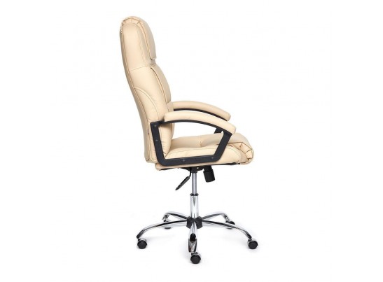 Кресло BERGAMO хром (кожзам/бежевый) в Ростове-на-Дону