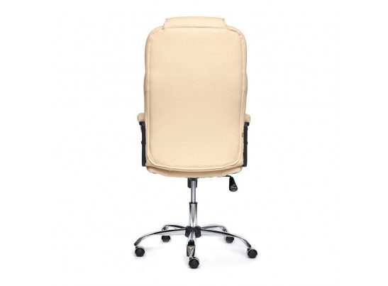 Кресло BERGAMO хром (кожзам/бежевый) в Ростове-на-Дону
