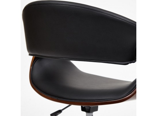 Кресло BEND (орех/кожзам/черный) в Ростове-на-Дону