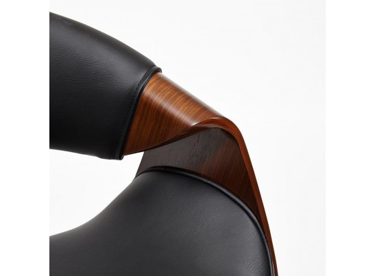 Кресло BEND (орех/кожзам/черный) в Ростове-на-Дону