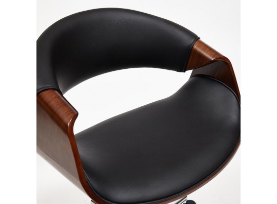 Кресло BEND (орех/кожзам/черный) в Ростове-на-Дону