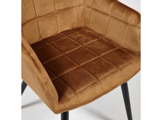 Кресло BEATA (mod. 8266/металл/ткань/коричневый) в Ростове-на-Дону