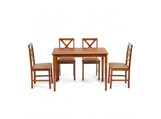 Обеденный комплект эконом Хадсон (стол + 4 стула)/ Hudson Dining Set