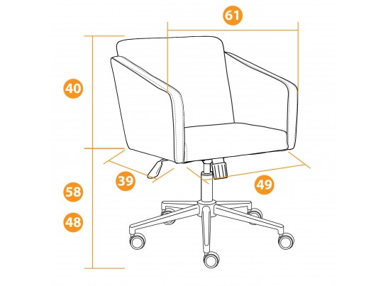 Кресло MILAN хром