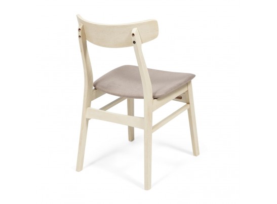 Стул с мягким сиденьем Rabat (дерево гевея/античный белый) в Ростове-на-Дону