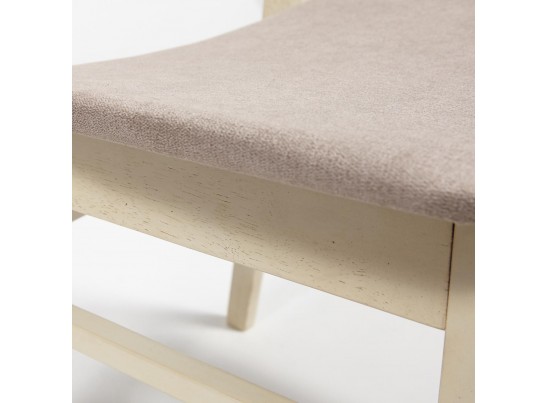 Стул с мягким сиденьем Rabat (дерево гевея/античный белый) в Ростове-на-Дону