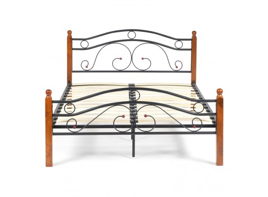 Кровать двуспальная AT-803 140*200 Wood slat base