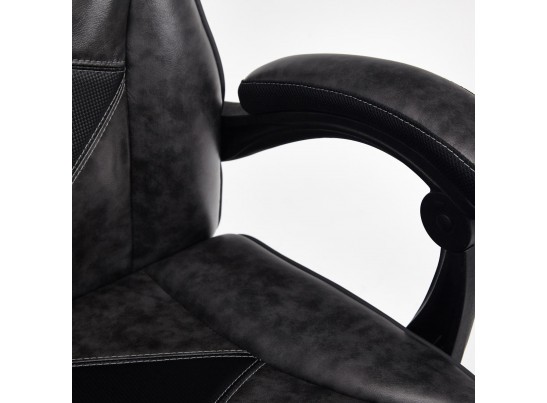 Кресло ARENA (кожзам/серый/черный) в Ростове-на-Дону