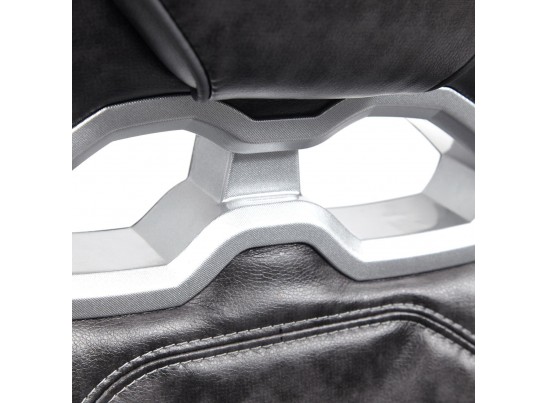 Кресло ARENA (кожзам/серый/черный) в Ростове-на-Дону