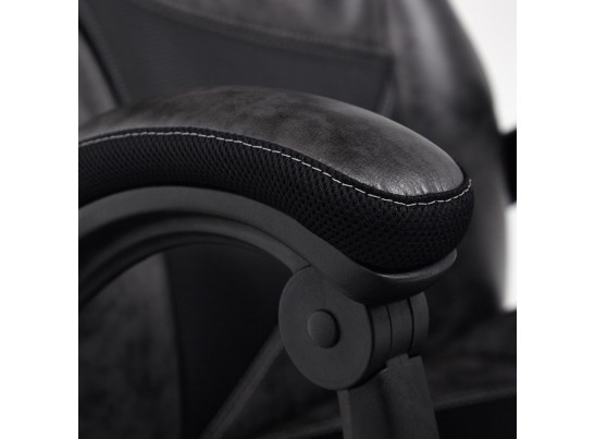 Кресло ARENA (кожзам/серый/черный) в Ростове-на-Дону