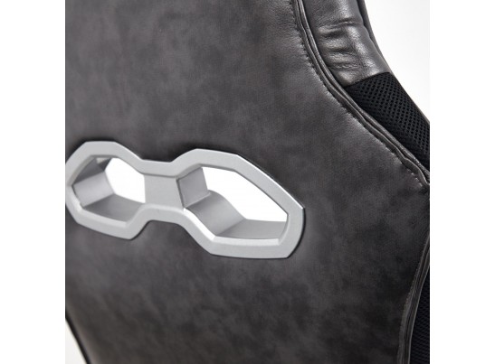 Кресло ARENA (кожзам/серый/черный) в Ростове-на-Дону