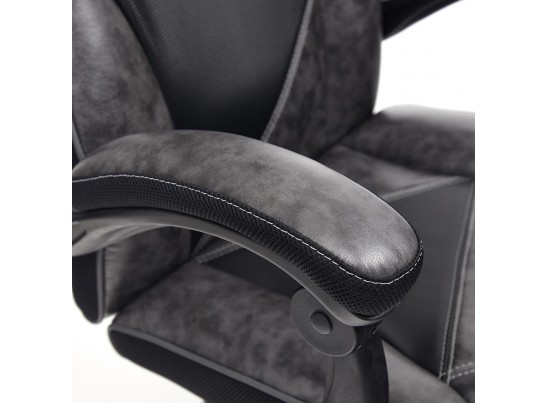 Кресло ARENA (кожзам/серый/черный) в Ростове-на-Дону