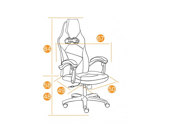 Кресло ARENA (кожзам/черный/черный карбон) в Ростове-на-Дону
