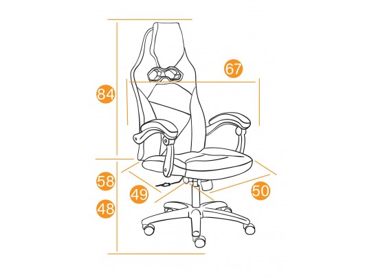Кресло ARENA (флок/серый/черный) в Ростове-на-Дону