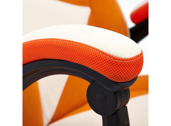 Кресло ARENA (флок/ткань/молочный/оранжевый) в Ростове-на-Дону