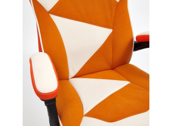 Кресло ARENA (флок/ткань/молочный/оранжевый) в Ростове-на-Дону